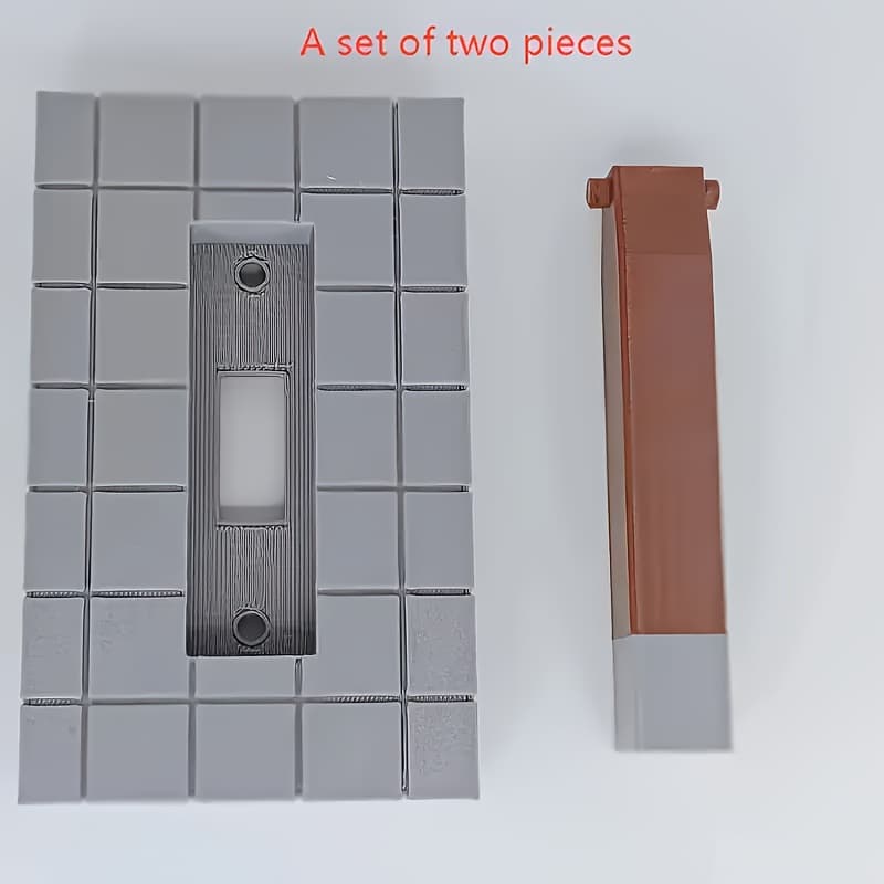 TEMU 3d Printed Pixel Lid Home Kitchen Wall Decoration, Plastic Material, No Electricity, Creative And Fashionable Home Decor