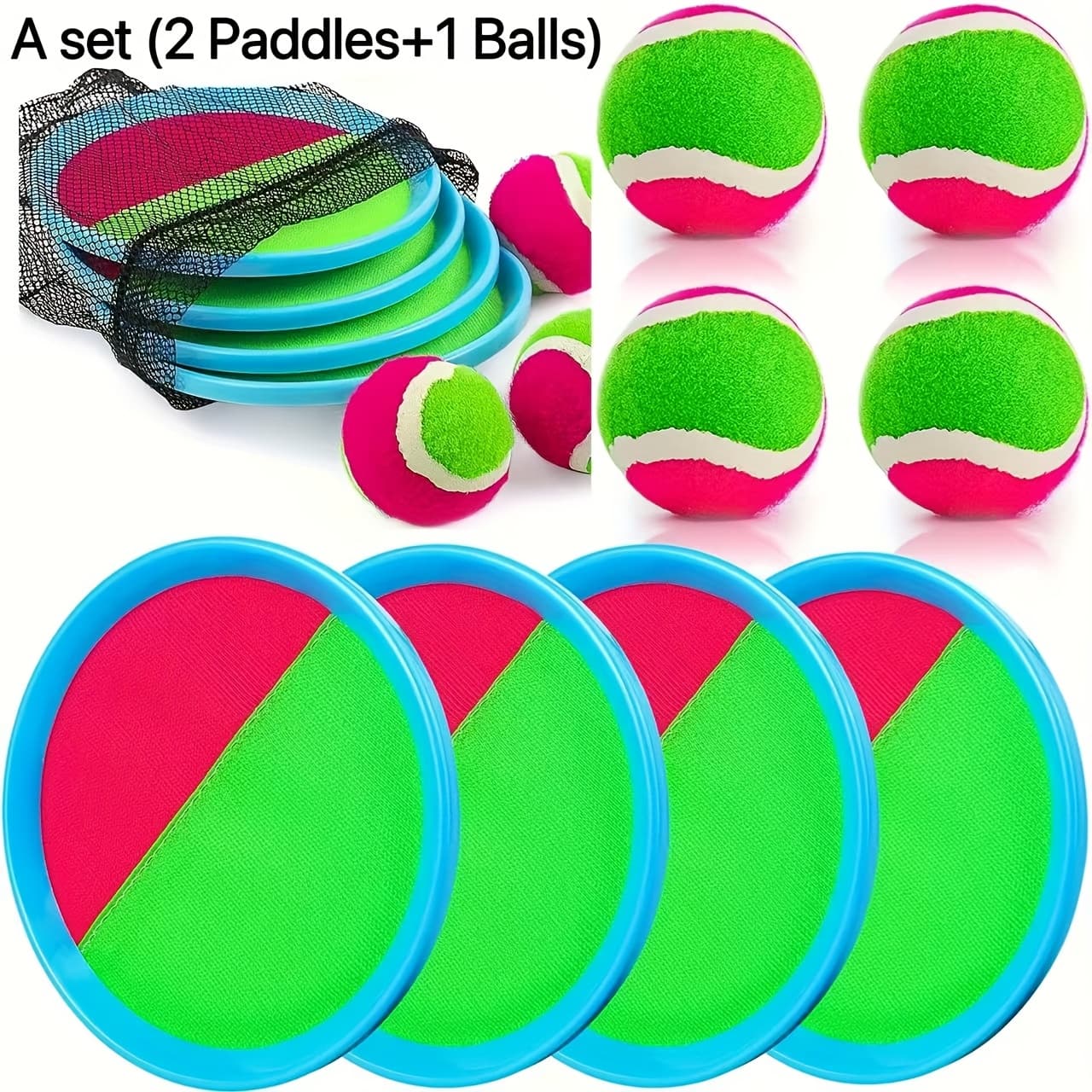TEMU 1 Sticky Ball Toy-outdoor Game Toy, Beach Toy, Suitable For Beach Games, Playground Layout And Backyard Entertainment, Is A Great Gift For Halloween, Easter, Christmas And New Year