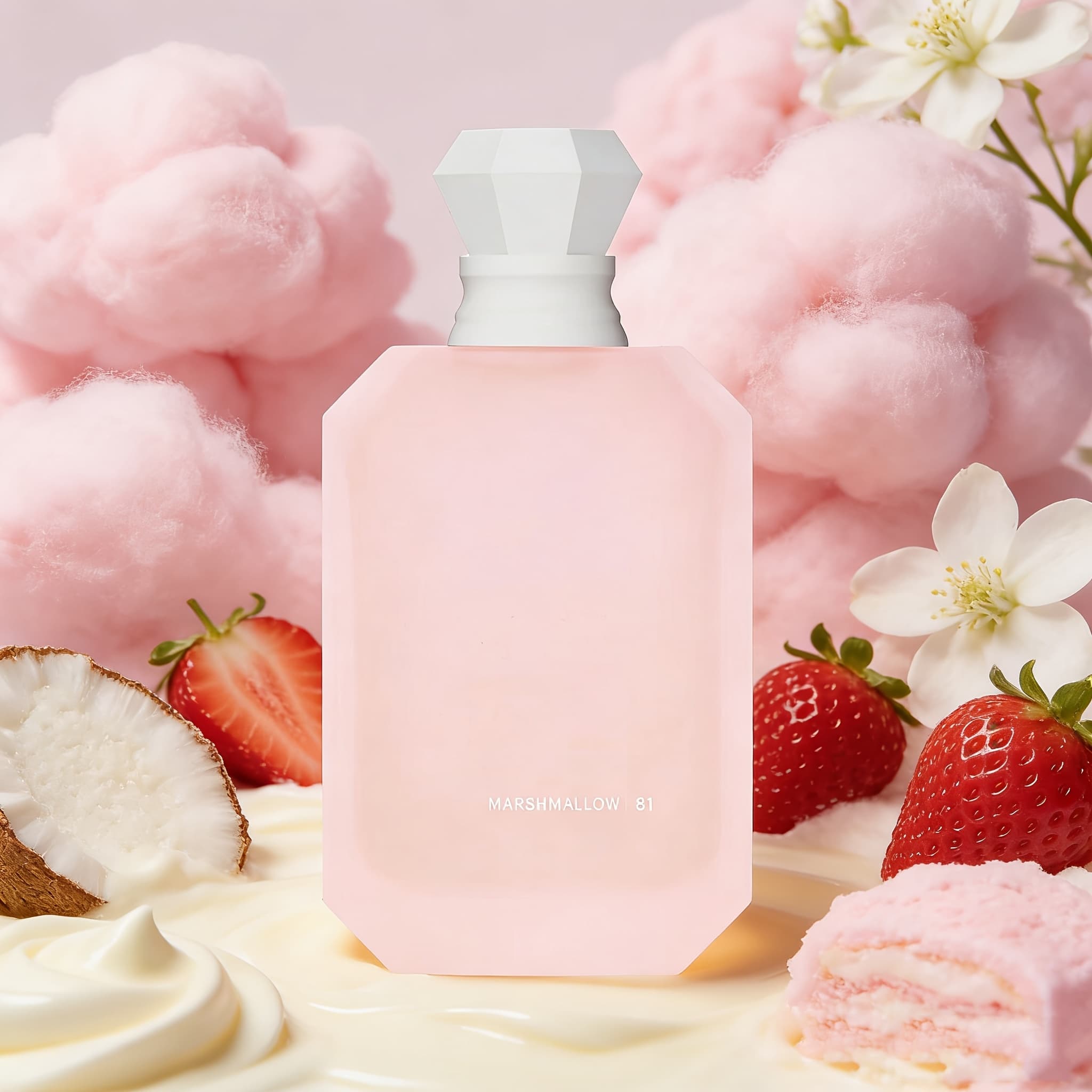 TEMU 100 Ml/ 3.4 Fl Oz 81 Marshmallow Eau De Parfum , Warm Fragrance With Whipped Vanilla, Amber And Creamy Musk Notes, Perfect Gift For Holidays