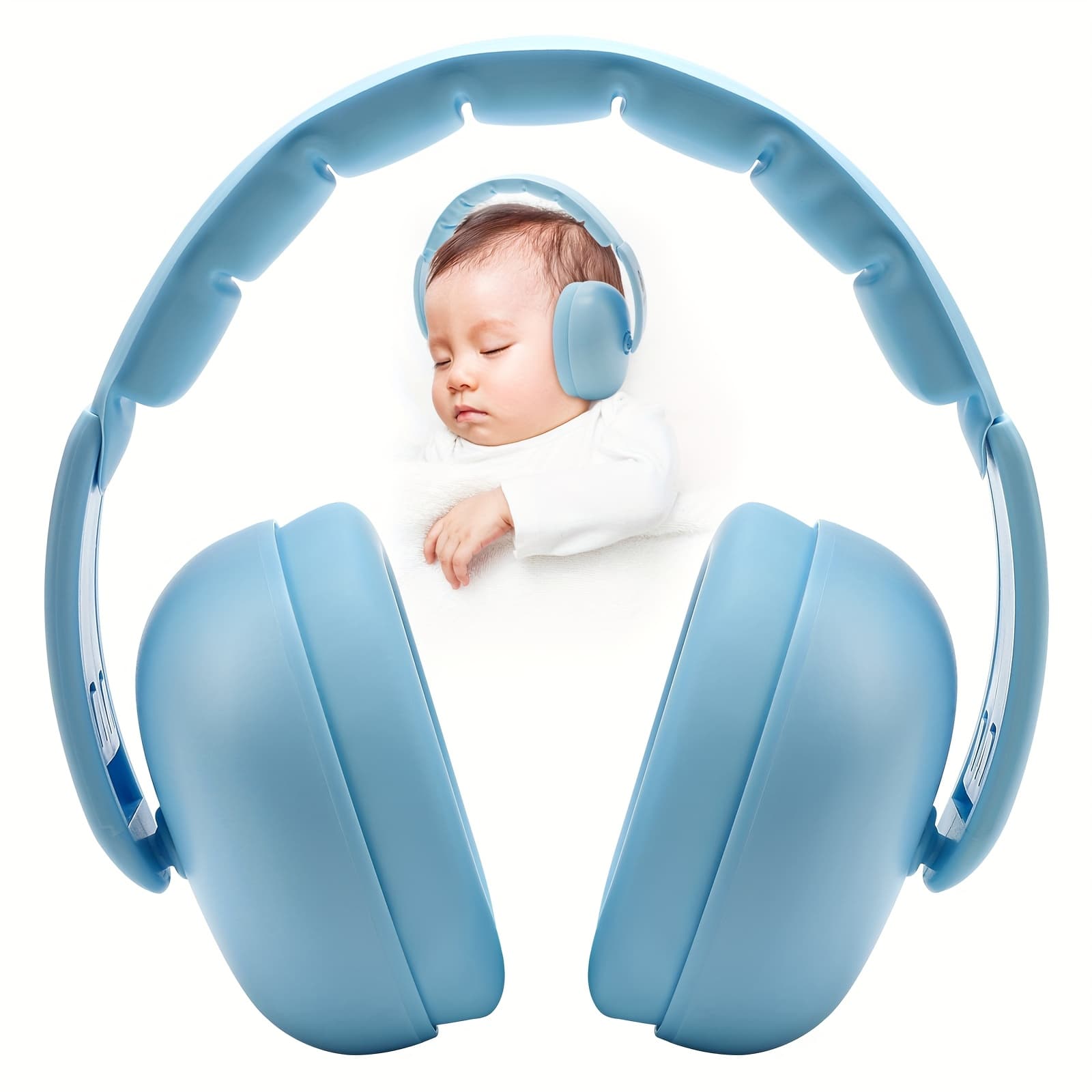 TEMU Baby Headphones For Noise - [upgraded Version] Baby Ear Muffs Noise Protection - Baby Noise Cancelling Headphones - Baby Ear Protection For 3 Months To 2 Years, Normal