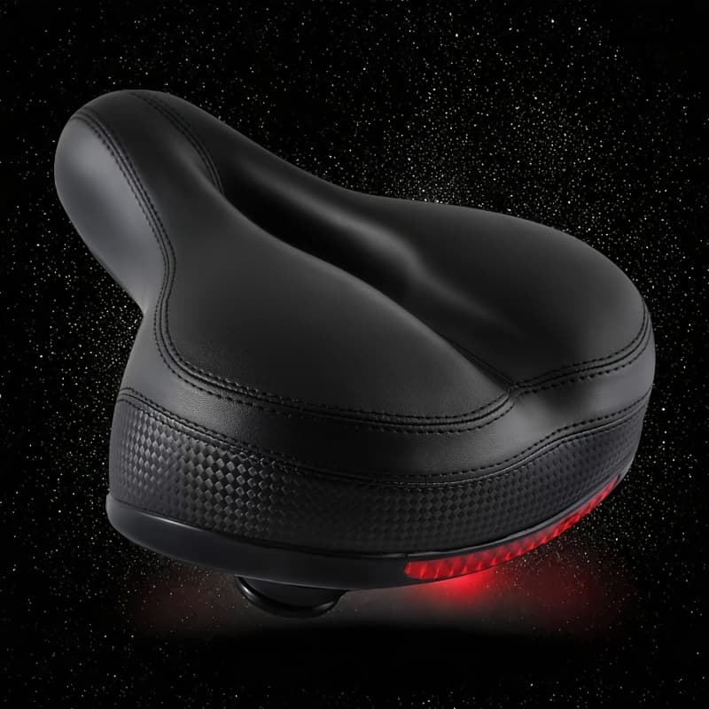 TEMU Bicycle For , Premium Padded Cycling Seat With High-density Memory Foam Cushioning & Dual Elastic Suspension System, Universal Fit For Indoor And Outdoor Road/city Bicycles