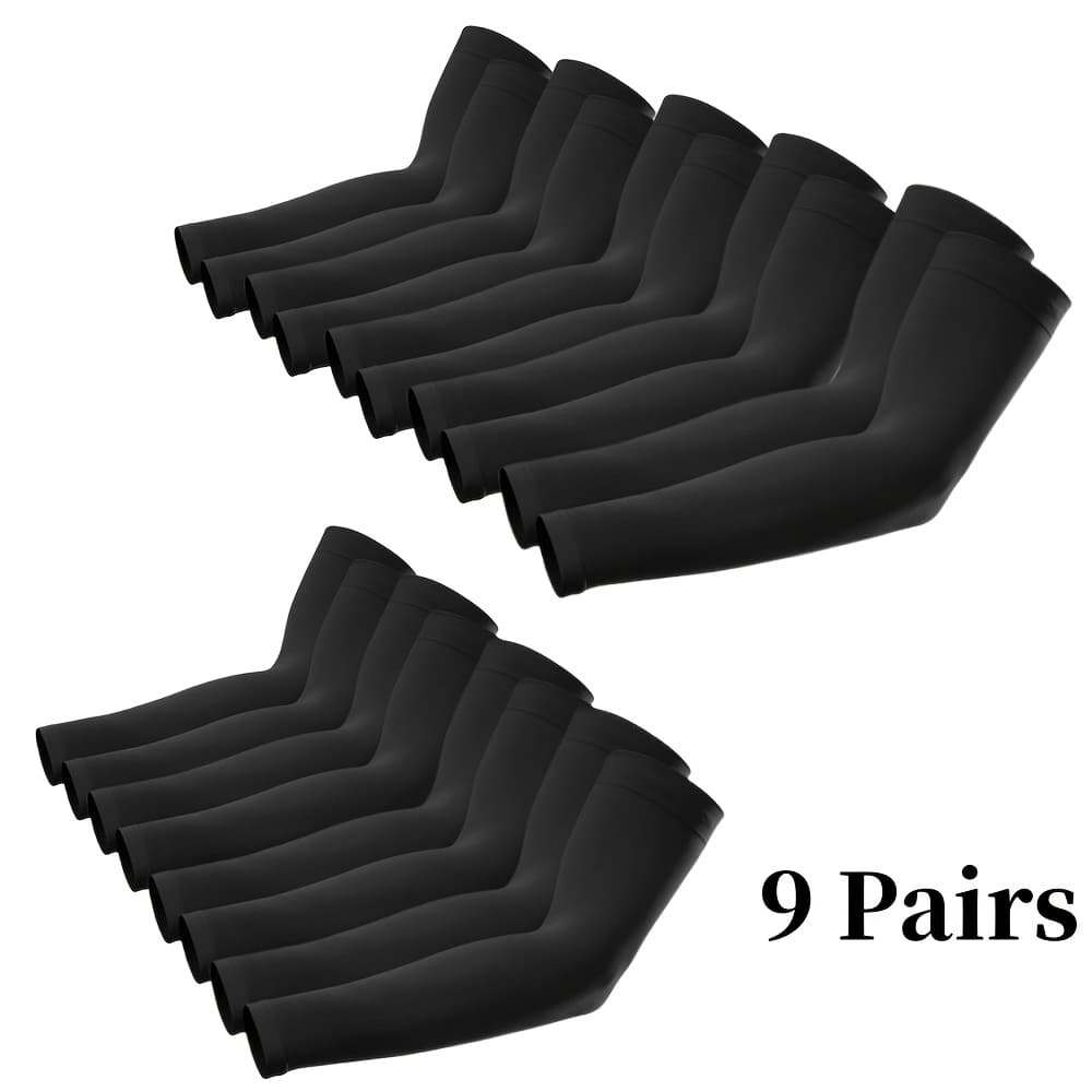 TEMU 9 Pairs Of Cool, Breathable Sleeves, For A Snug, Lightweight, And , Sun Protection | Cool And Breathable For Casual Attire, Versatile , For Gifts