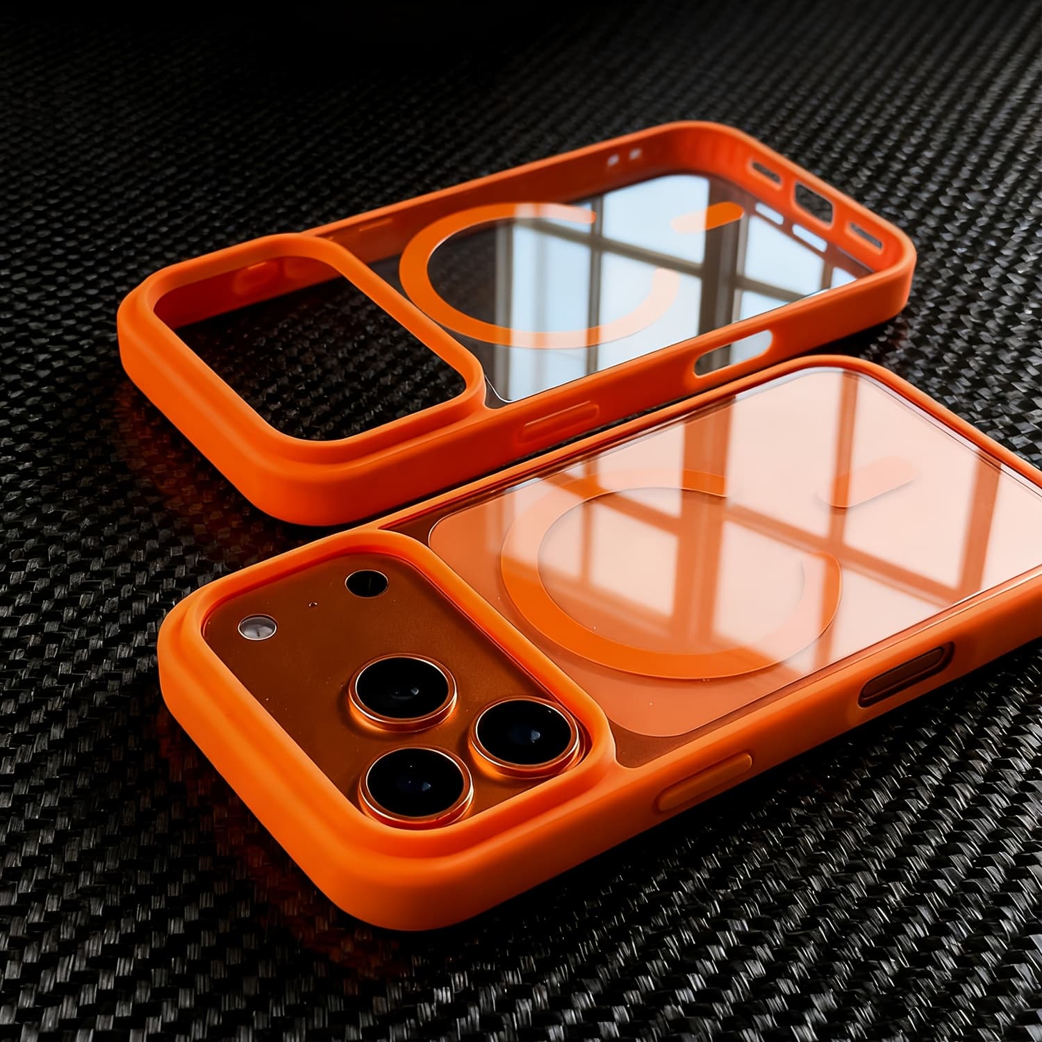 TEMU Phone Case - Luxury Transparent Magnetic Wireless Charging Phone Case Compatible With Iphone 17 Pro Max Air 16 15 14 13 Pro Cases Bumper Hard Shockproof Back Cover