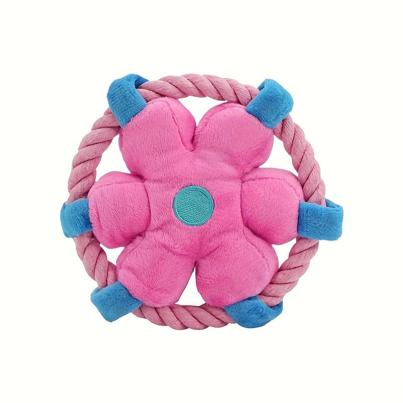 TEMU Durable Anti-choking Dog Chew Squeaky Toy, Soft Rope For Interactive Play, Ideal For Fetching And Dental Exercise, Suitable For Puppies And Adult Dogs, Multiple Colors
