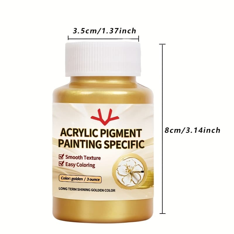 TEMU Silvery Acrylic Paint For Art Students To Paint And Color Artwork 3oz
