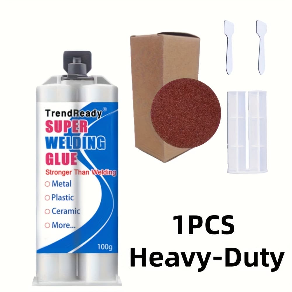TEMU 3/2/1pc Industrial Epoxy Adhesive, Welding Adhesive For Tanks, Ducts, Industrial Quality For, & Alloys, Large 100g Capacity, Heavy-duty Casting Adhesive, Welding Adhesive, To Welding