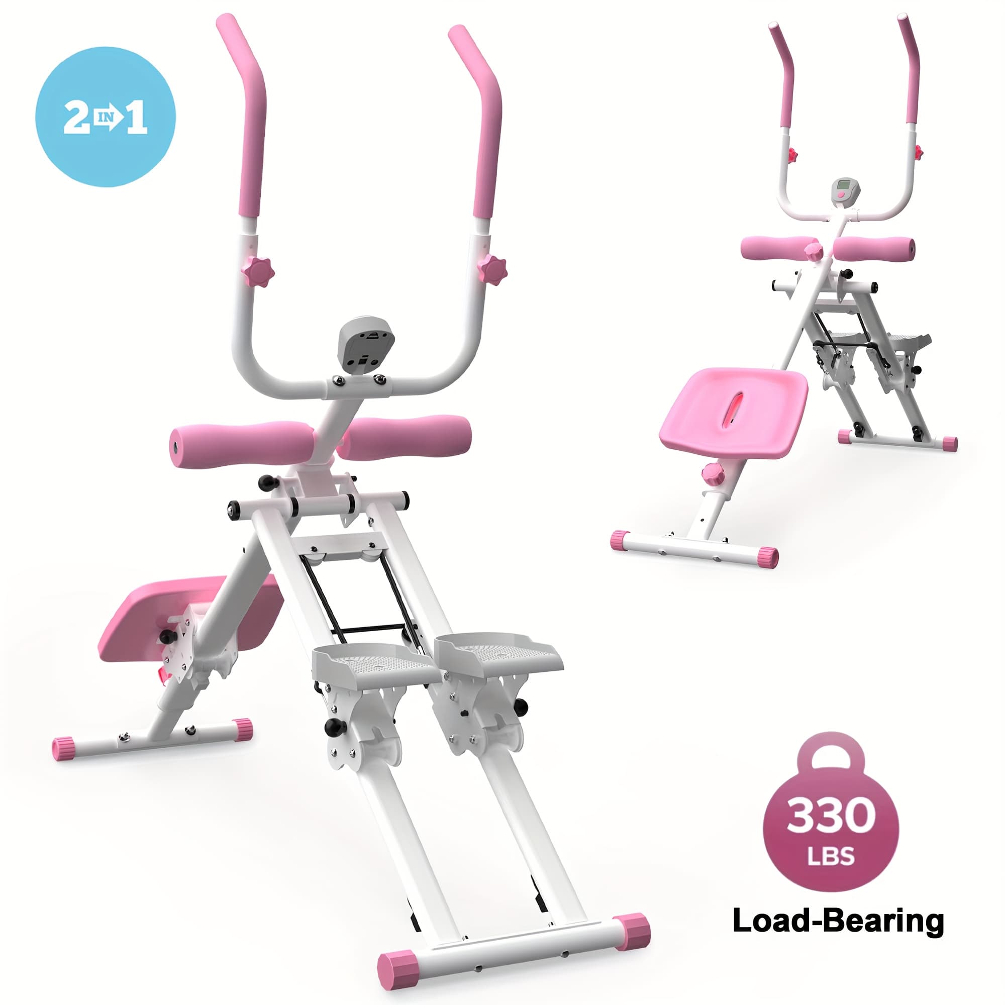 TEMU 2in 1 Stair Stepper & Ab Workout Machine - Trainer-upgrade High-efficiency & Ab Trainer Machine Full- Equipment For Home Gym Exercise