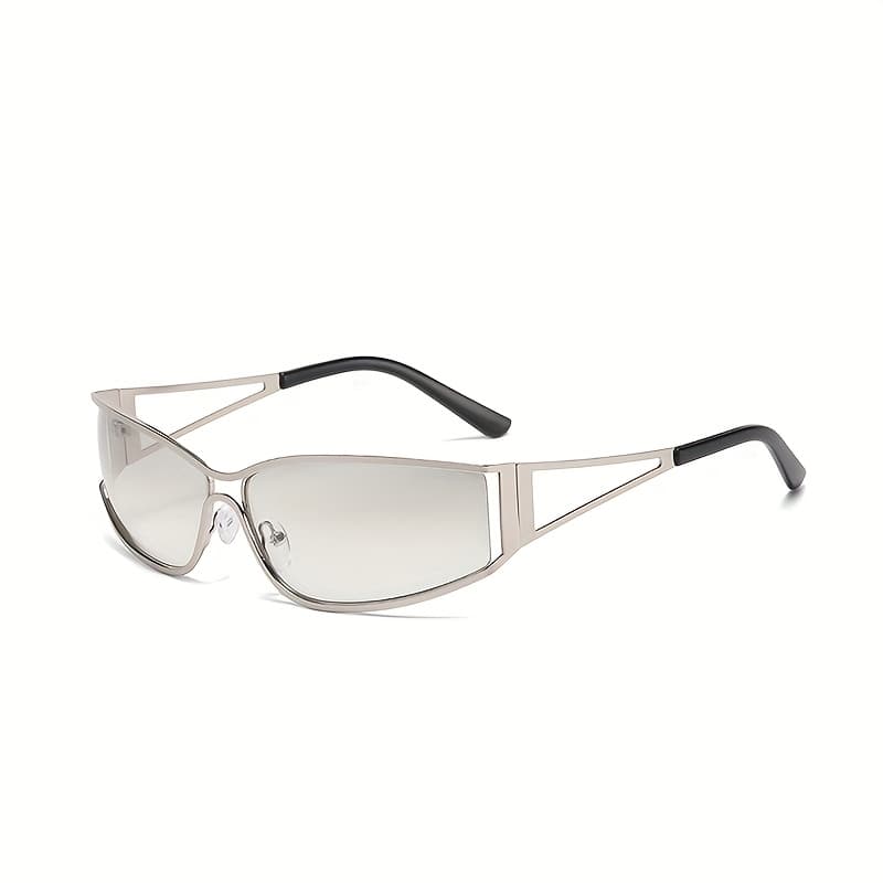 TEMU New Premium Women's Silvery Photochromic Stylish Oversized Frames Perfect For, Parties, Or Shopping