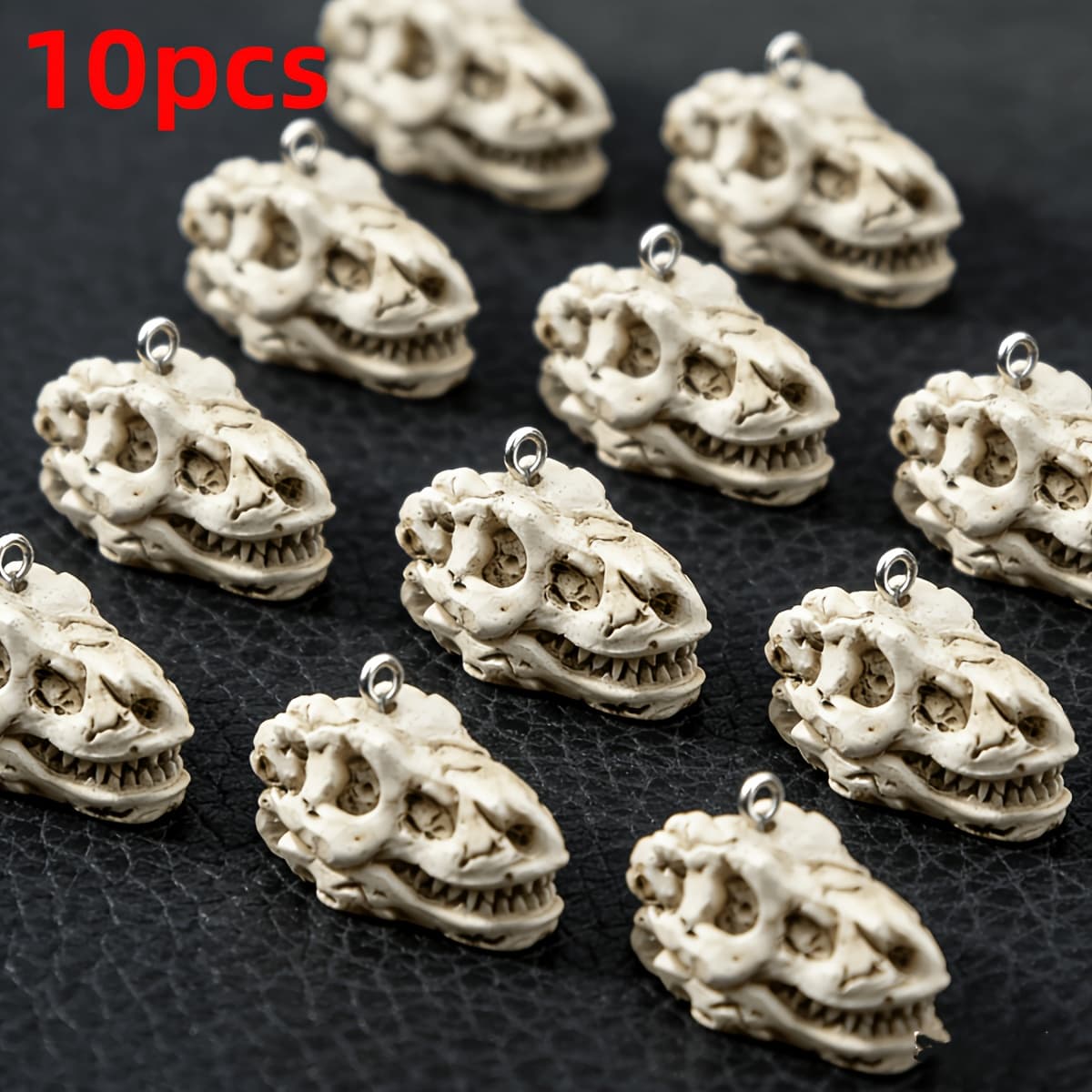 TEMU 10pcs Of Charms3d 3d Dinosaur Pendants Suitable For Handmade Jewelry, Including Pendants, Earrings, Necklace Chains, Creative Gifts, And Additions For Couples, Made From Resin