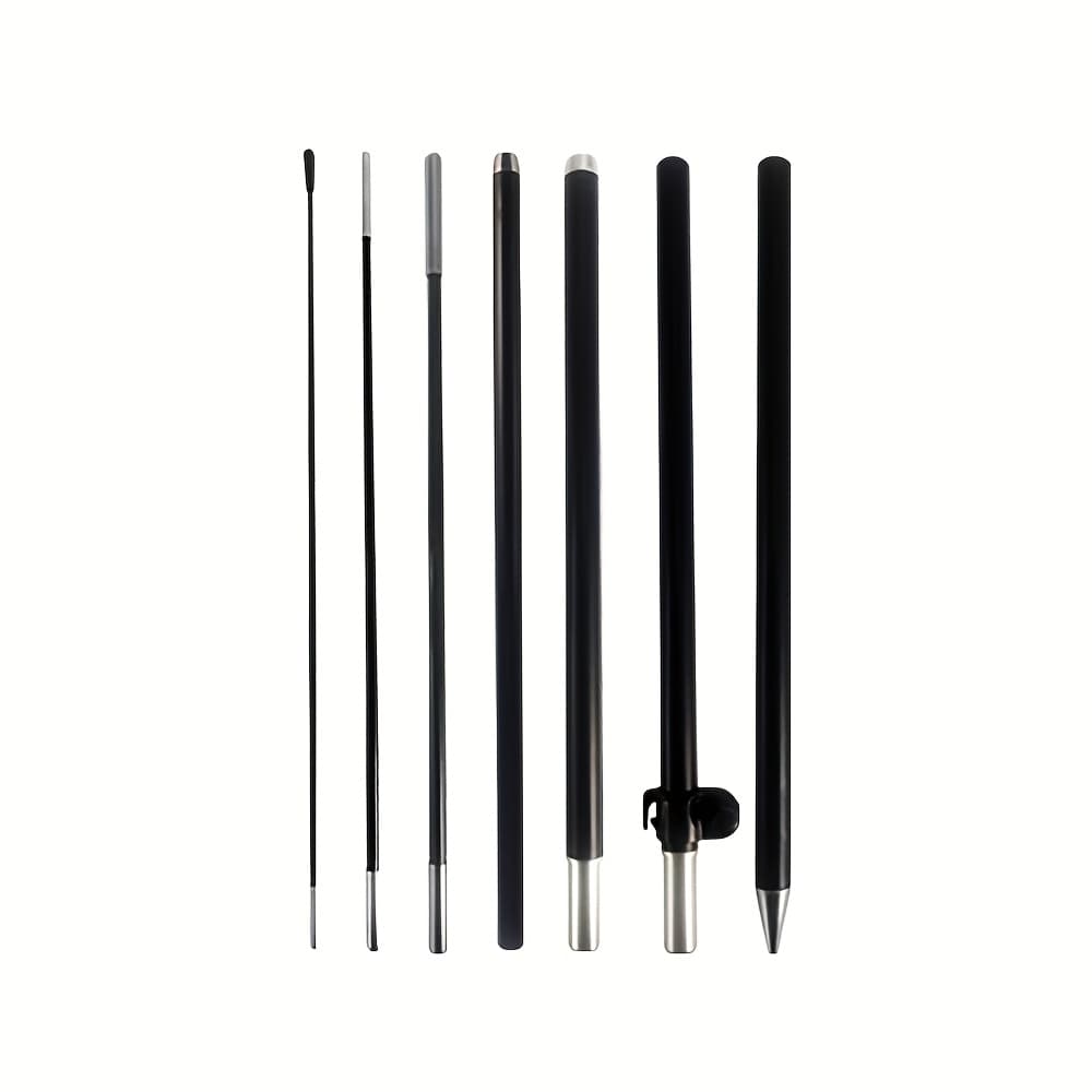 TEMU 1pc 9ft Aluminum Feather Flag Pole Includes Fits 6. 4ft Flags For Business Festival Activities Advertising Outdoor Banner Decoration Excluding Flag