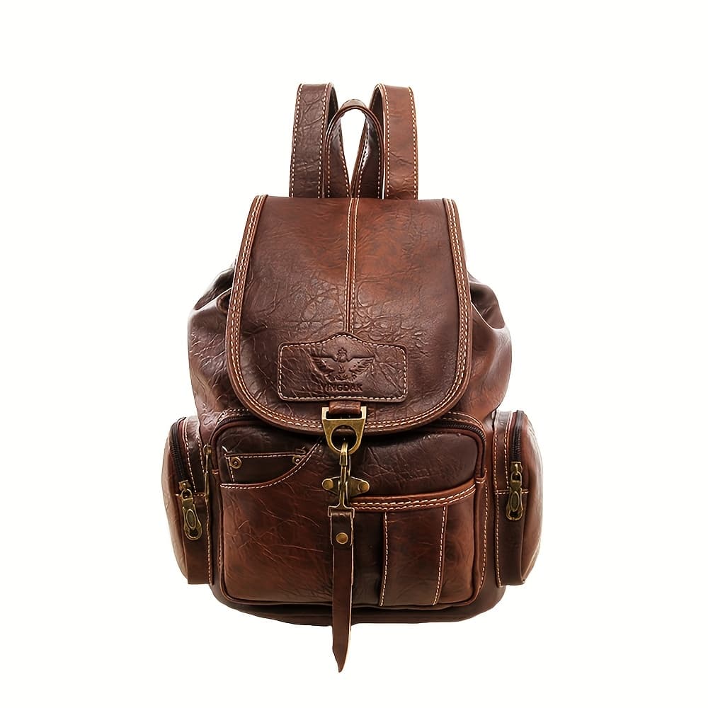 TEMU Vintage Fashion Backpack Shoulder Satchel Vintage Bag Rucksack For Men Women