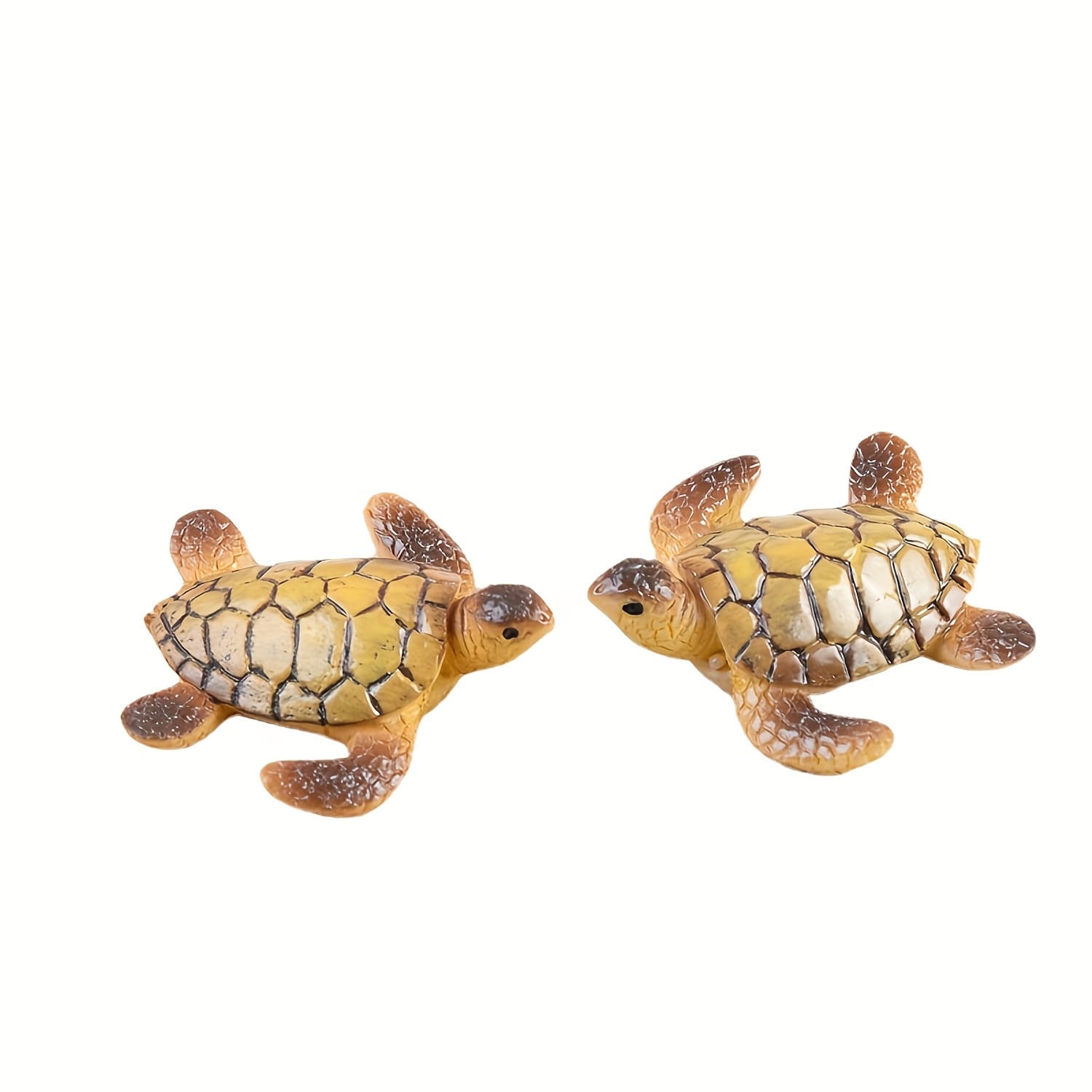 TEMU Miniature Sea Turtles For Aquariums - Resin Ornaments, Ideal Fish Decor Accessories
