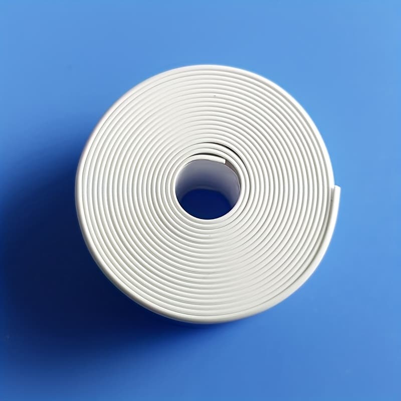 TEMU 1 Roll Waterproof Toilet Sealing Strip, Self-adhesive Sealing Tape For Kitchen Sinks, , And Stoves, Bathroom Sink And Bathtub Sealing Strip, Window Edge Seam Sticker For And Wall Corners