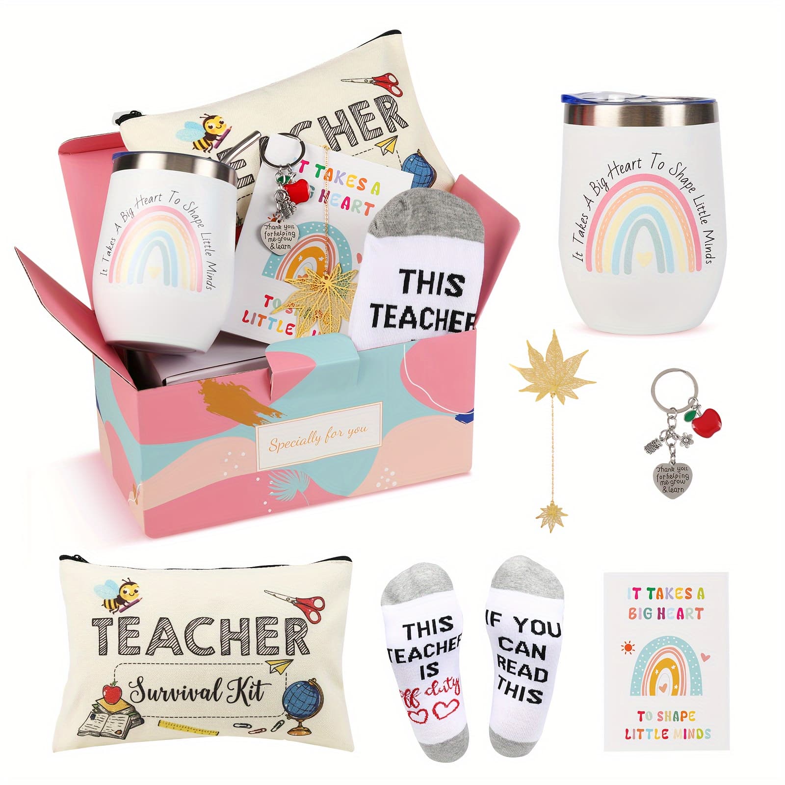 TEMU Teacher Appreciation Gifts For Women, Thank You Teacher Christmas Gifts Set, Back To School Gifts For Teachers