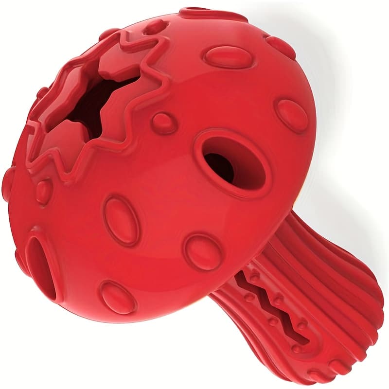 TEMU Dog Chew Toys For Aggressive Chewers-rubber Treat Dispensing Stimulation Toy For Medium Large Dogs, Tough Puzzle Toys With Teeth Cleaning