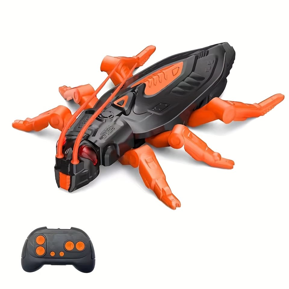 TEMU Wall Climbing Rc Toy For Kids, Rechargeable Remote Control Roach Toy With Led Eyes, Up Walls, Prank Toys, Floor & Wall Driving, Gift For Boys Girls Ages 3+, Birthday Gift