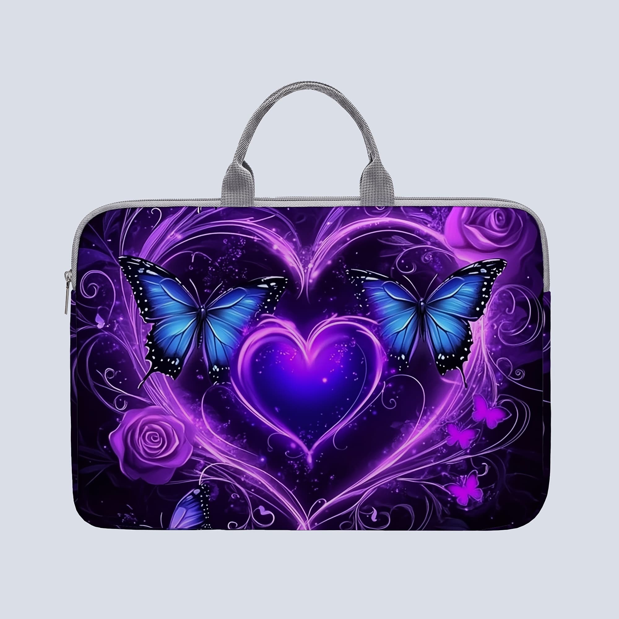 TEMU And Flower Patterned Laptop Case, Fabric Briefcase-style Sleeve, Suitable For 14-inch Laptops, Soft Laptop Cover, Briefcase-style Tablet Case, Zippered Laptop Sleeve, Secured Laptop Sleeve