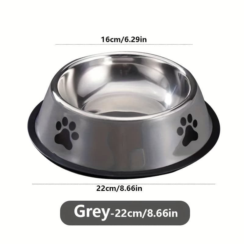 TEMU Premium Stainless Steel Pet Bowl - Non-slip, Easy To Clean, Food And Water! In 3 Sizes