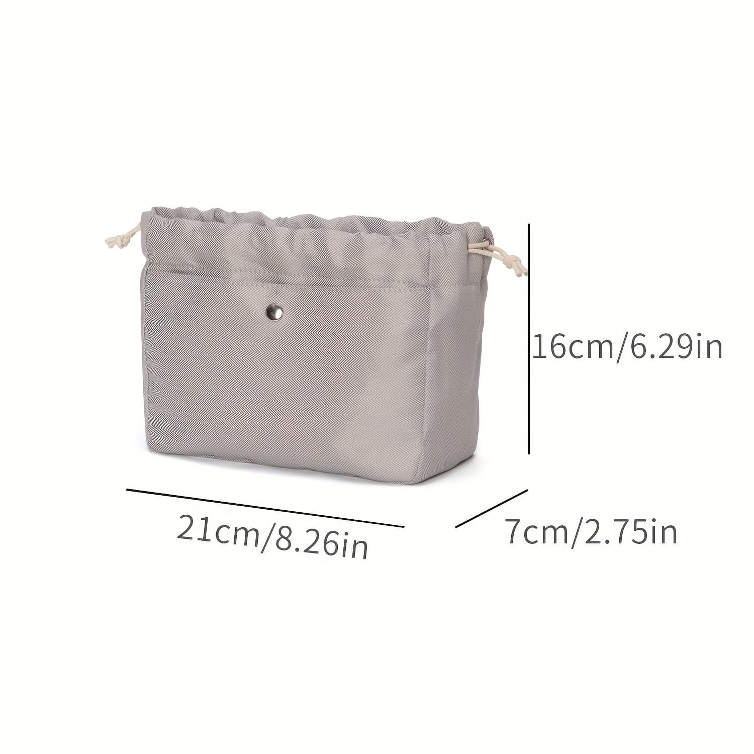 TEMU Suitable For Bucket Bag, The Inner Bag, The Bag, Bag, The Storage Lining Bag, Drawstring Nylon Bag, 15/18/22 Bag Insert, Bags Organizer, Purse Organizer Insert, Lightweight And -bag