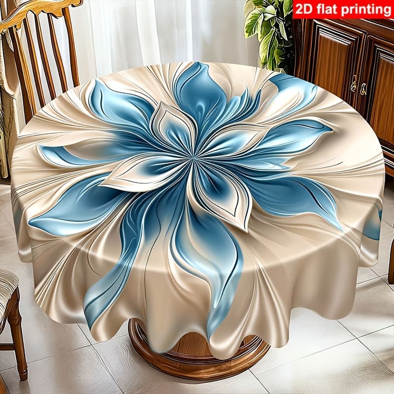 TEMU 1pc 2d Flat Restaurant Tablecloth, Suitable For Home, Kitchen, Dining, Parties, And Holidays - Indoor/outdoor Use, Home Table Mat