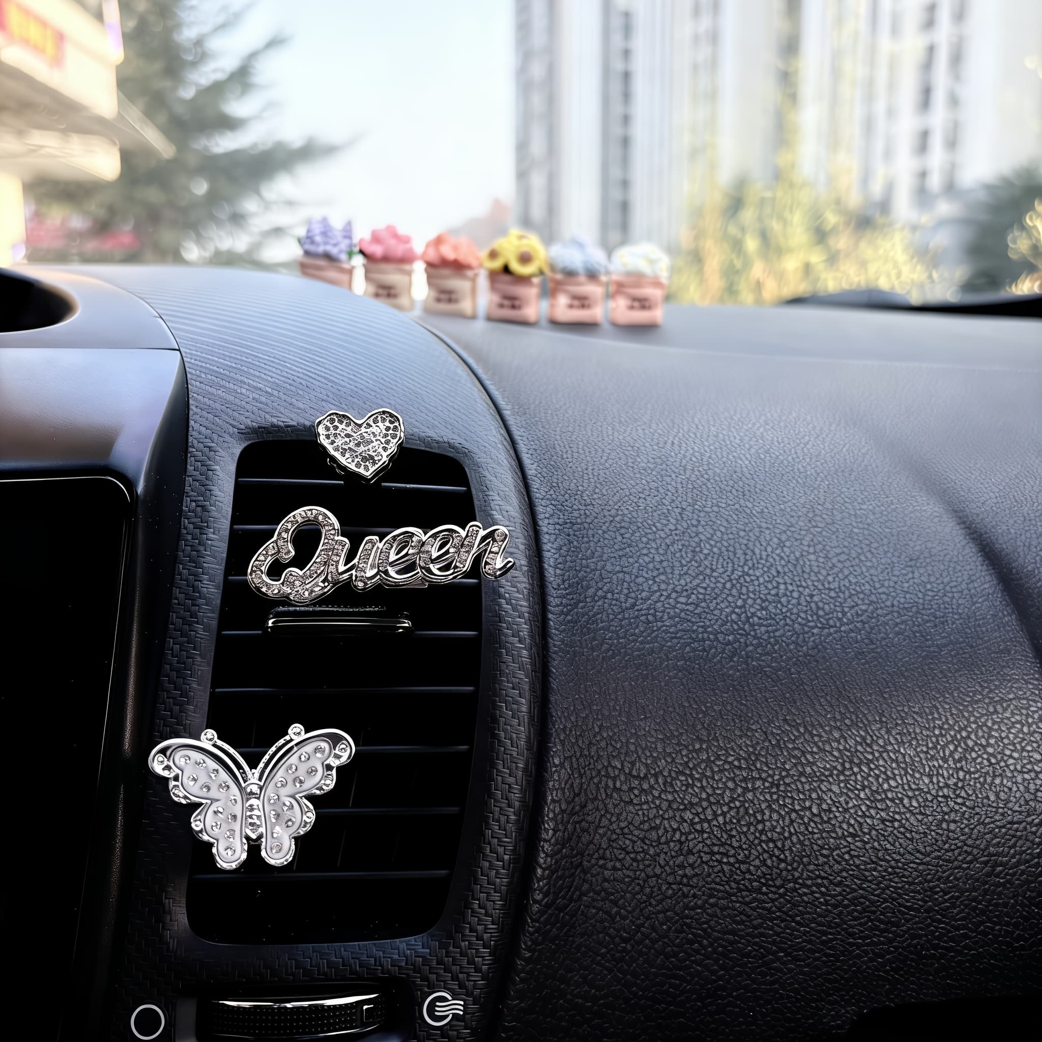 TEMU 3pcs Decorative Clips, Unscented, Car Vent Interior Decor Clips, Car Air Vent Decorative Clips