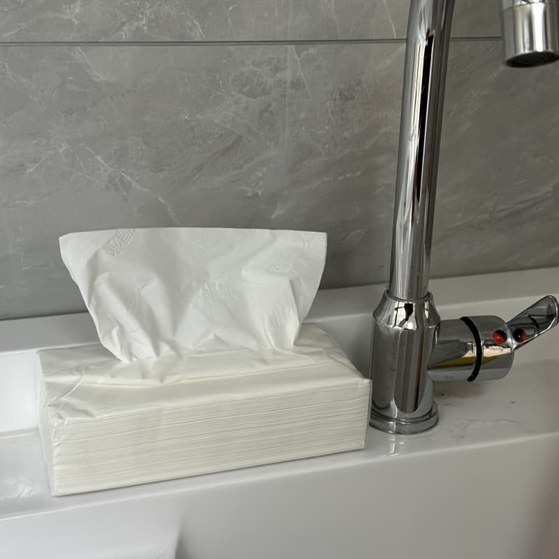 TEMU Easy And Transparent Draw A Large Package Of 300pcs Hotel Home Paper Towel Original Draw Paper Soft Draw, Can Wet, Do Not Stick To Water, Do Not Drop , The Price Of Paper Towels, Good Quality