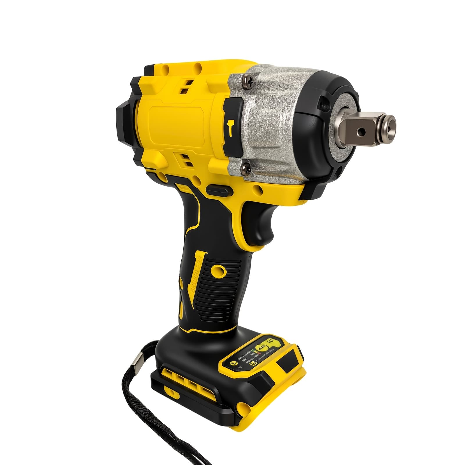 TEMU For 20v Max Cordless Impact Wrench, 1/2 Inch Impact Gun, 3 In 1, 4- Torque With Ring Anvil And Led Light, Brushless Motor, Precision Wrench, Best Gift For Father, Husband