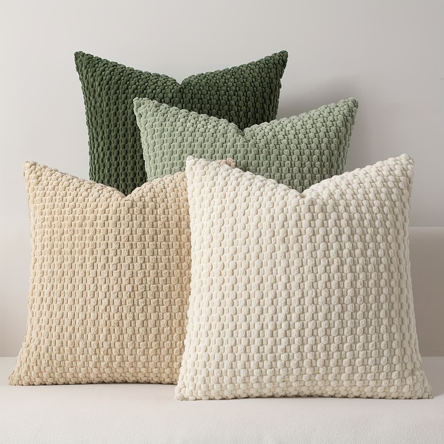 TEMU 4 Soft Velvet Modern Double-sided Design Sofa Pillowcases, Office Chair Backrest Pillowcases, Bedside Cushion Covers, And Machine-washable Sofa And Bed Decorative Cushion Covers