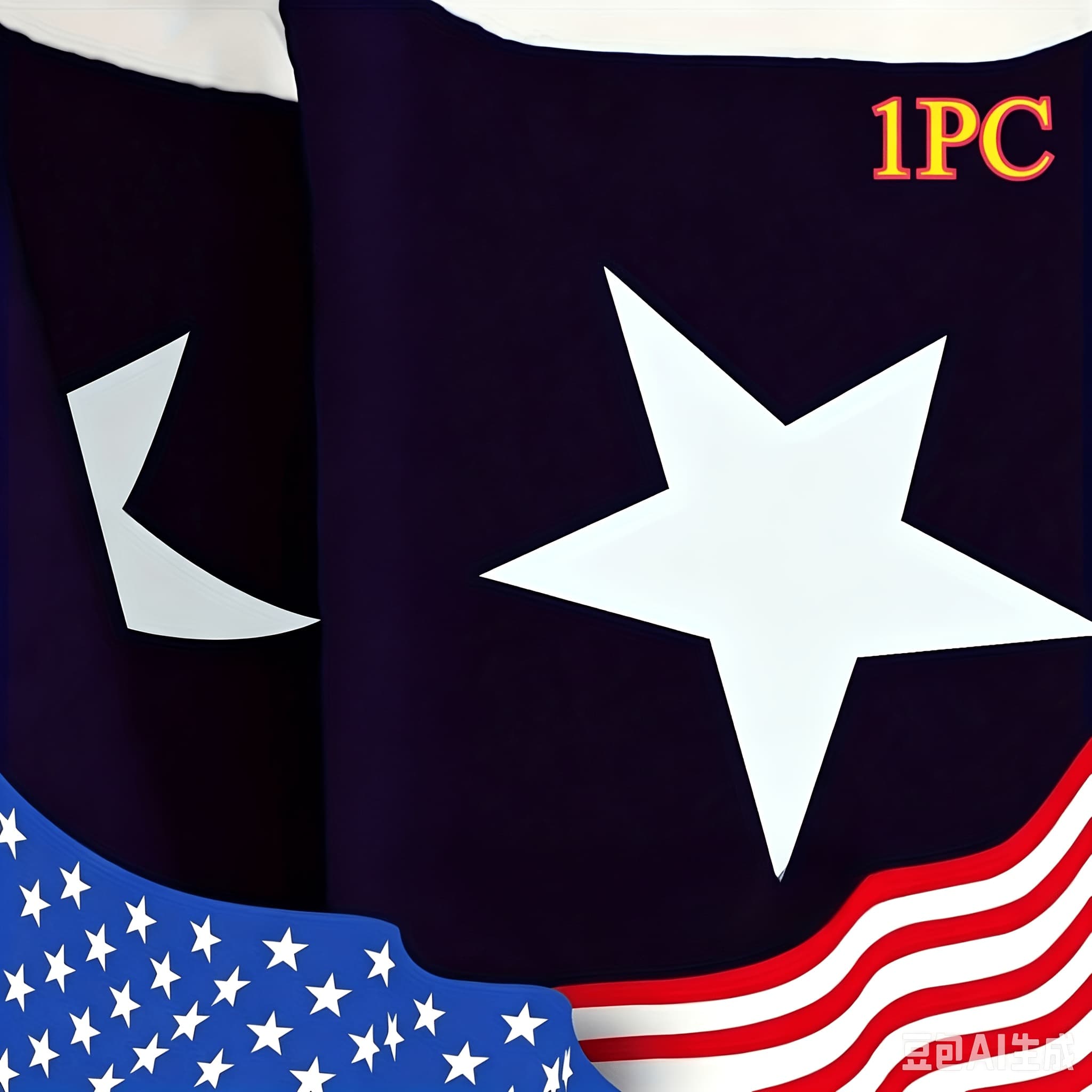 TEMU 2d Flat - 2d Flat, 2d Flat Banner, 1pc, 90x45cm, Usa 250th Anniversary Commemorative Party Decoration Flag, 1776-2026, Circle Themed Hanging Flag, For Indoor/outdoor Porch, Courtyard, Wall