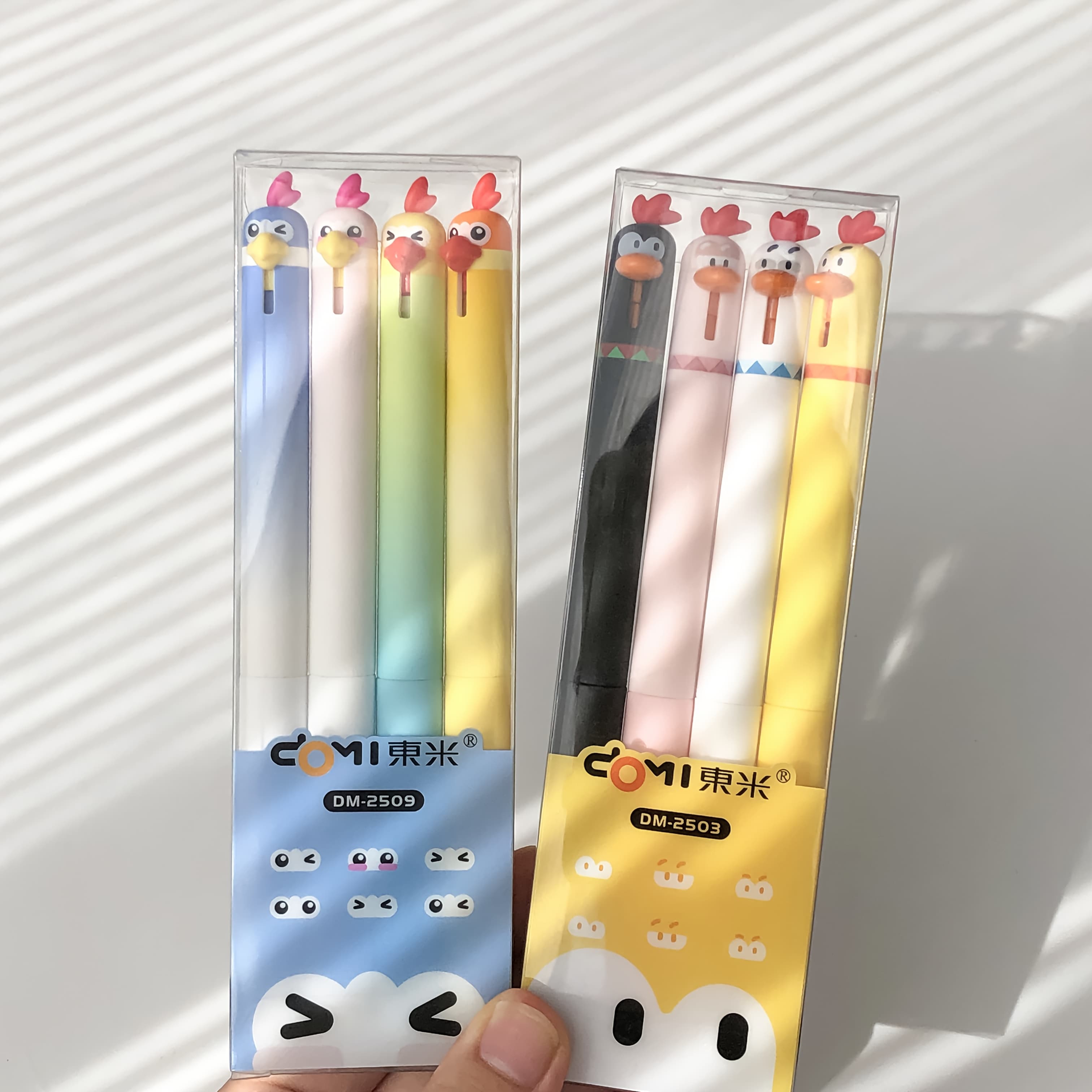 TEMU 8pcs/set Cute Parrot And Chick Pens 0.5mm Quick-dry Office Study Creative Stress Relief Pens
