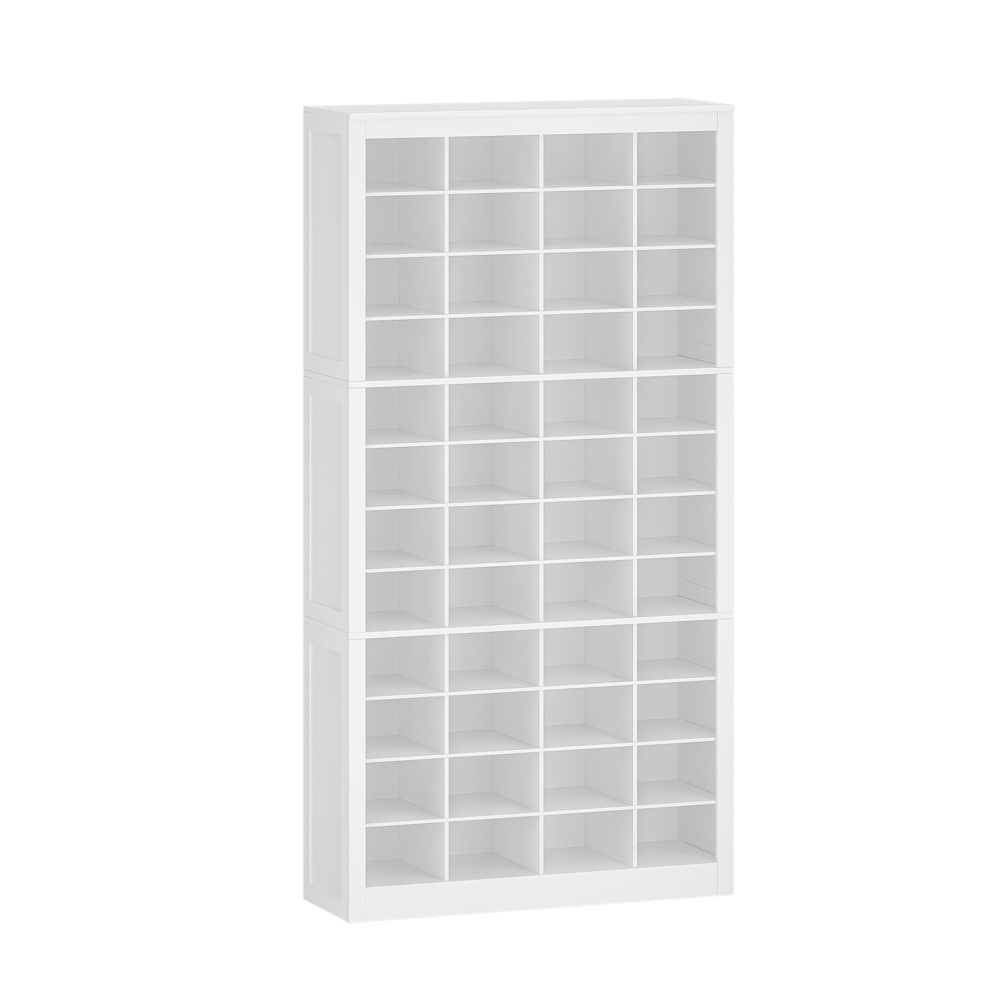 TEMU 12-tier Widen Shoe Storage Cabinet, Free Standing Closet Organizers And Storage With 48 Open , Space Saving Shoe Rack For Entryway, Bedroom, White/black/