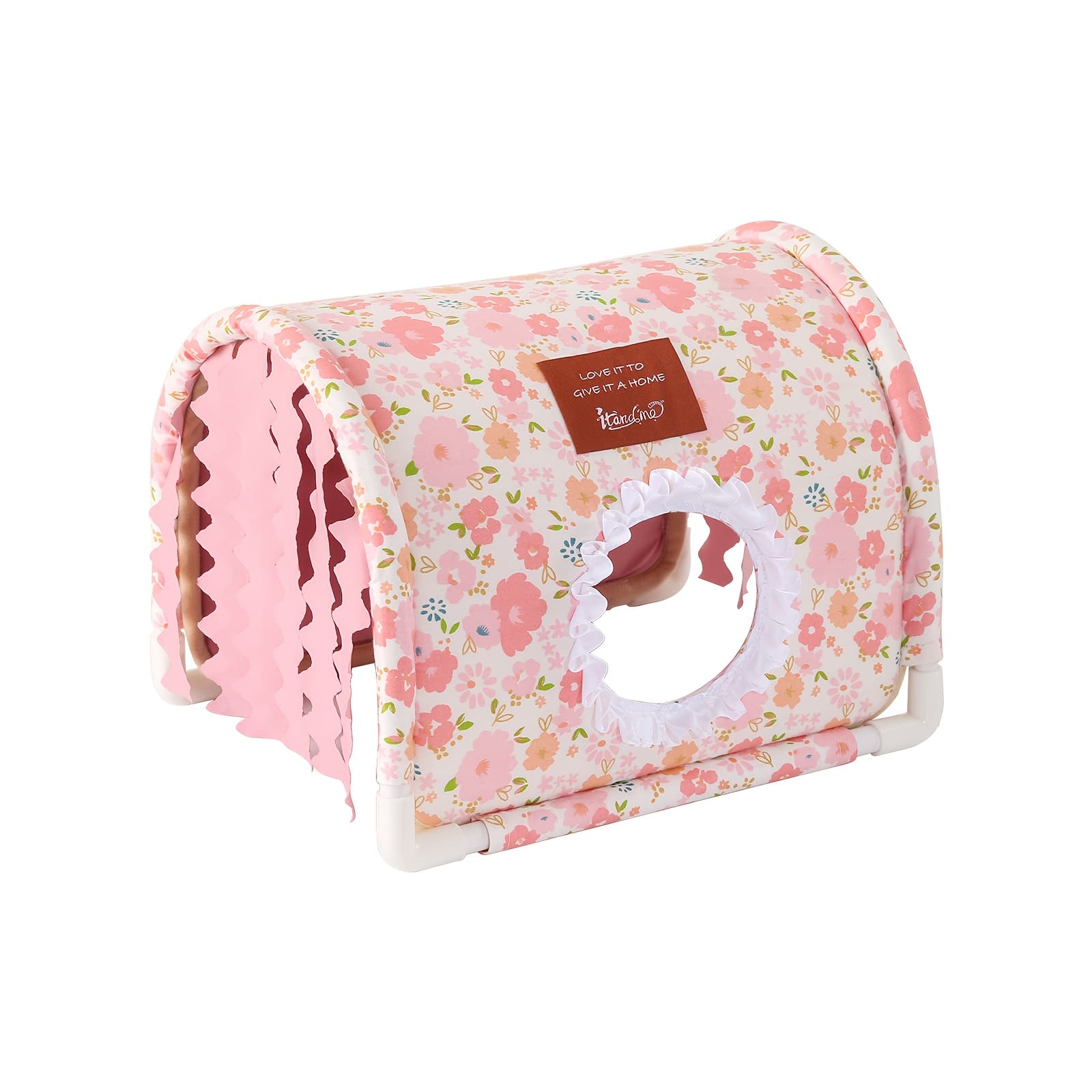 TEMU Itandme Small Animal Hideout Bed Suitable For Guinea, Hamsters, Rabbits - Cozy Tunnel Bed With Soft Warm Sleeping, No Assembly Needed, Shelter For Cage Or Hutch (ideal For Pets)