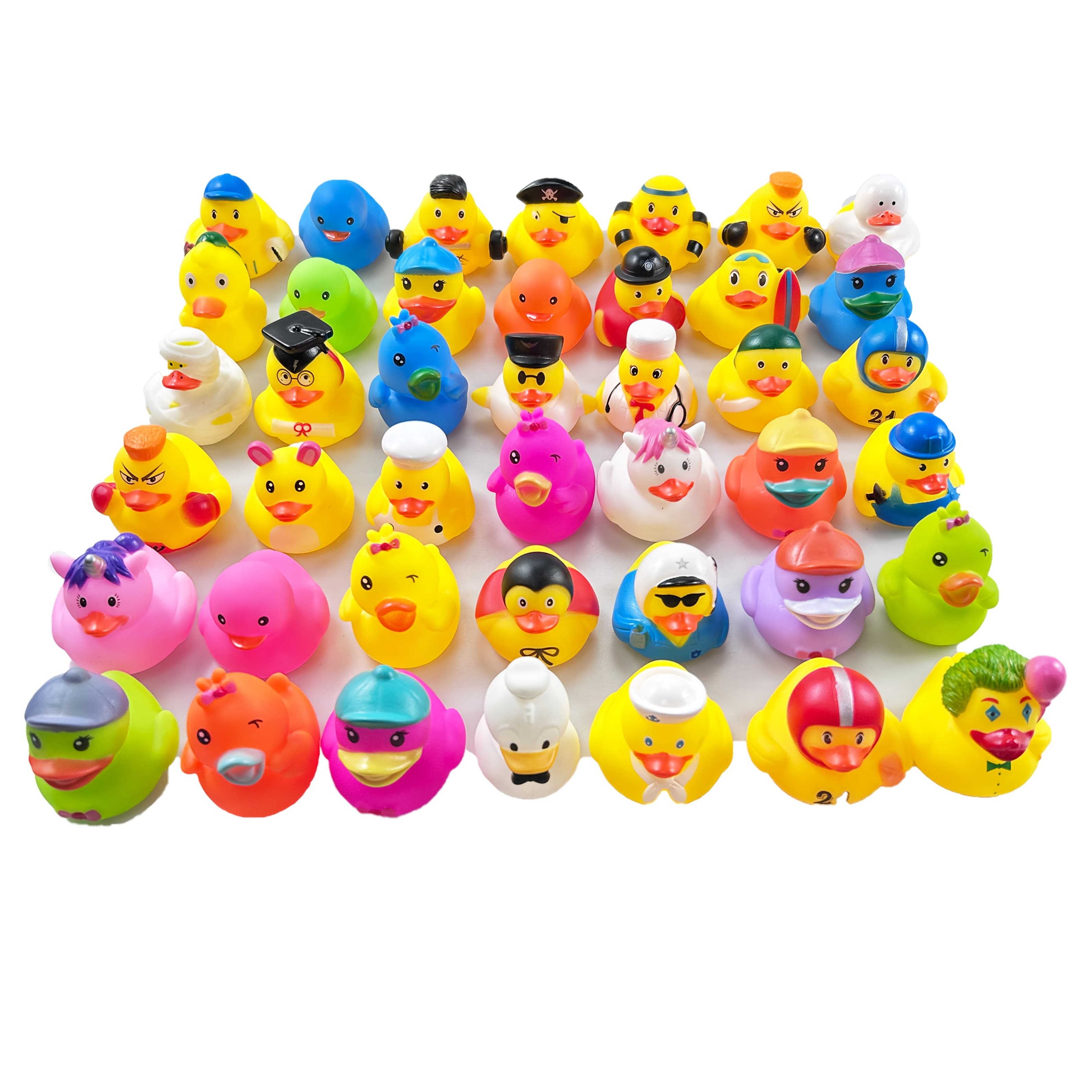 TEMU 35pcs Rubber Duck, Duck, Loose Floating Duck, And Baby Bath Toy Classification, Party Favors, Birthday, Bathtime