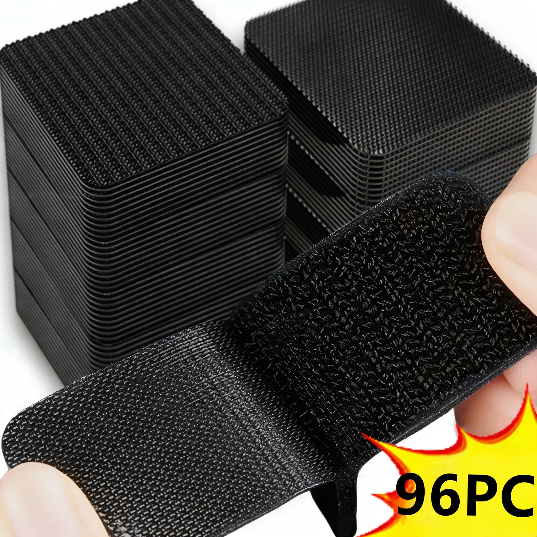 TEMU 96pcs Pack, 48 Pairs, Heavy-duty Adhesive Tape - Suitable For Car Floor Mats, High , Scratch-resistant, Durable, Essential For Car Interior Modifications/office And Home Diy