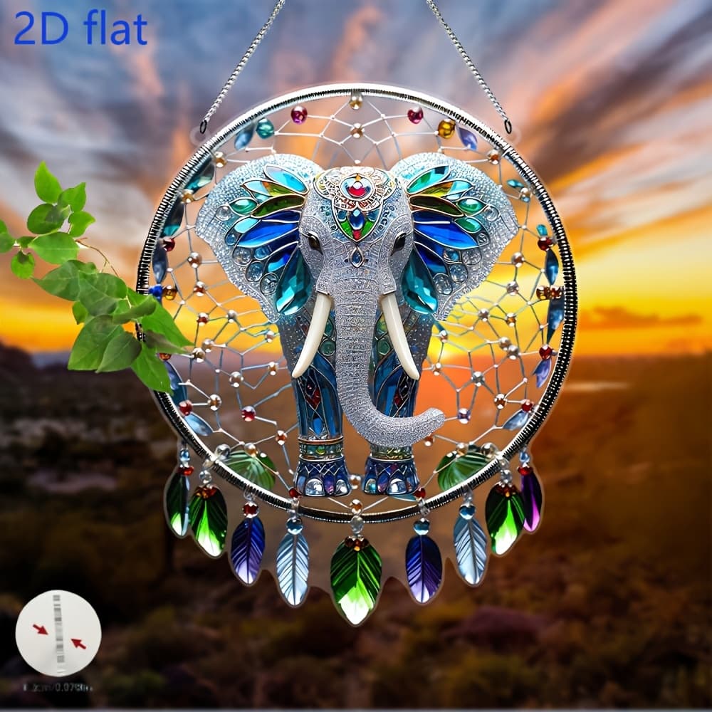 TEMU 2d Flat, Sun Catcher, Window Hanging, Holiday Gift, Spring Decoration, Wreath Sign, Women's Gift, Wife's Gift, Window Decoration, Porch Decoration, Wall Decoration, Room Decoration