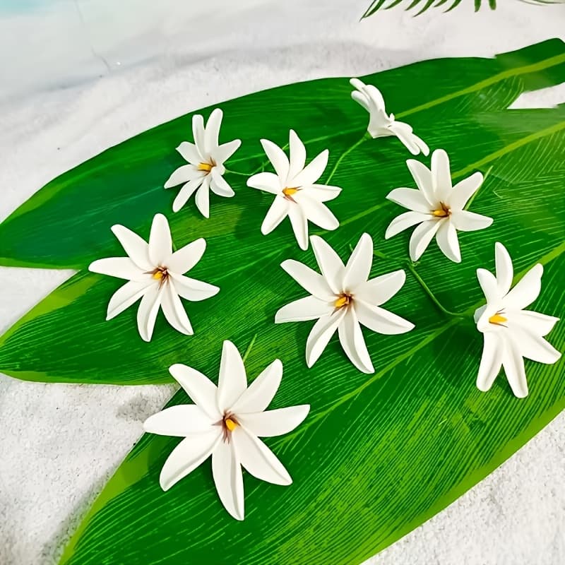 TEMU Decorative Hair Additions For Weddings And Island Parties, Featuring A 9cm Eva Foam Lily Ear Pick Hawaii thumbnail 2