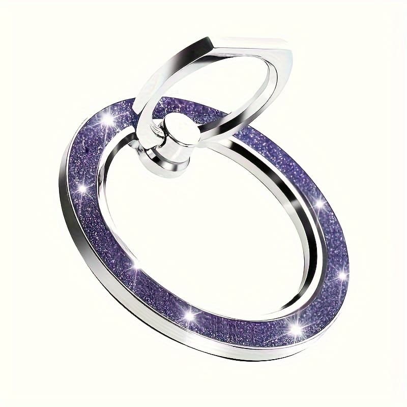 TEMU Aluminum Alloy Ring Holder Compatible Iphone, For Glitter Magnetic Phone Holder Ring, Provides Secure Hold And Stand Magnetic For Glitter Ring Holder For Glitter Additions Mobile Phone Additions