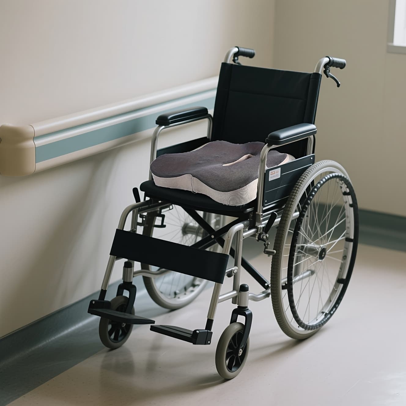 TEMU Wheelchair Patient Home Dual-use Cushion Non-slip Bottom + Memory Foam Support With Zipper Removable Washable Sitting Breathable
