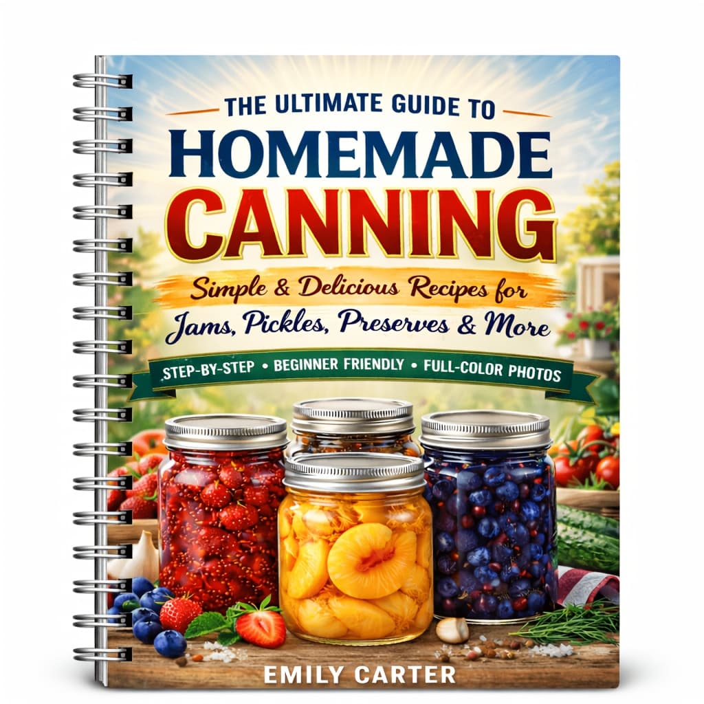 TEMU Diy Canning Recipe Book -100+ Easy Homemade Preserving Recipes For Fruits, Vegetables&sauces (beginner Friendly Guide)