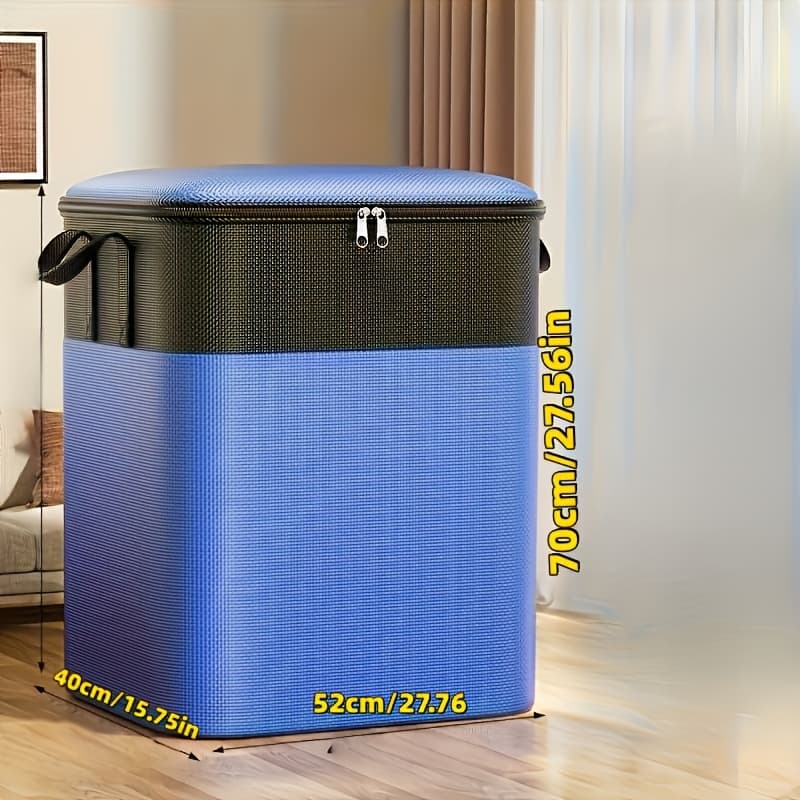 TEMU Thickened Large Capacity Zipper Moving Bag - , Suitable For Home, Travel, College Dorms, And Storage - -saving Solution For Clothes, Bedding