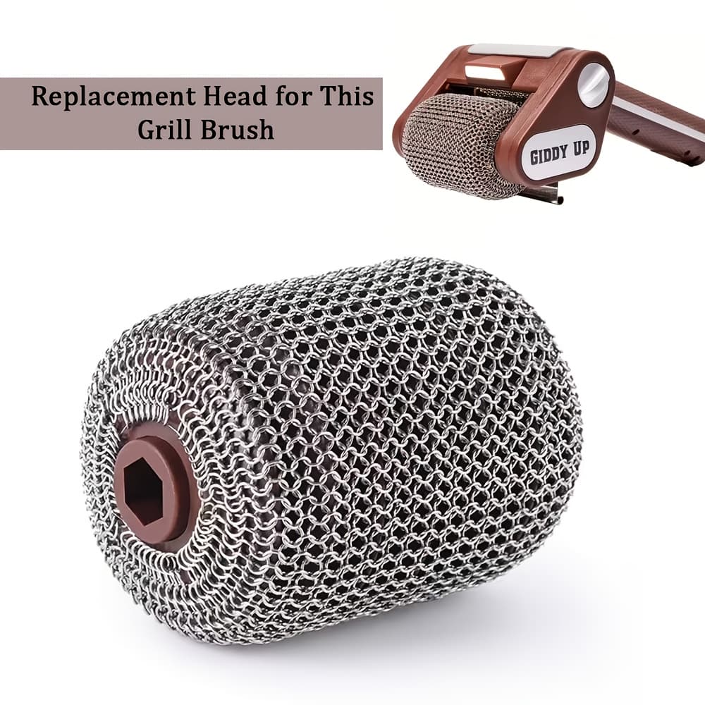 TEMU Electric Grill Cleaner Bristle Free - Cordless, Rechargeable Bbq Grill Brush With 350 Rpm Stainless Roller, Led Light, Dishwasher-safe For Gas/charcoal Grills