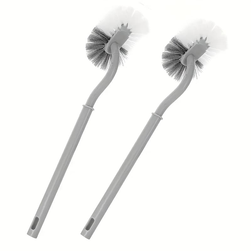 TEMU 2pcs Flexible Toilet Brush - No Dead Corner, Reusable, For Cleaning