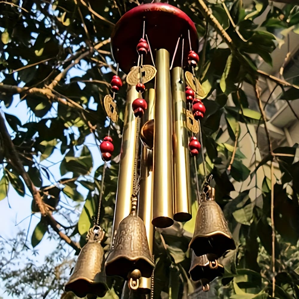 TEMU Large Metal Wind Chime - Soothing Tone, Perfect For Garden And Patio Yard Decoration, Ideal For Relaxation And Meditation