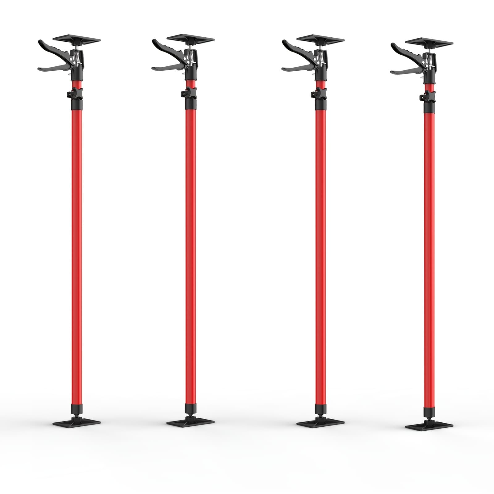 TEMU 2pack/4pack 11.8''-114'' Adjustable Telescopic Support Rods Tools, Home Improvement Tool, Supports Up To 176 Lbs, Non-slip Design For Cabinets, Drywall, Stairs & Patios.