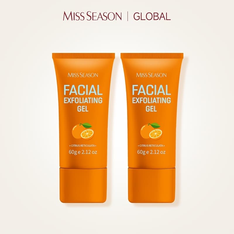 TEMU 2-pack Facial Exfoliating Gel, Exfoliator Facial Scrub, Gentle Exfoliation Cleansing, Moisturizing Radiance Smoothing Skin, Hypoallergenic For Types Daily Use Gifts
