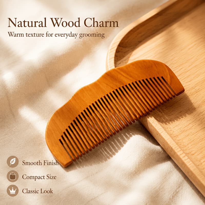 TEMU Zooysd Maternity Delivery Comb, Wooden Delivery Comb, Essential Tool For Natural Childbirth, Delivery Comb, Ideal Gift For Expectant Mothers, Must-have Wooden Comb For Internal And Kit Additions