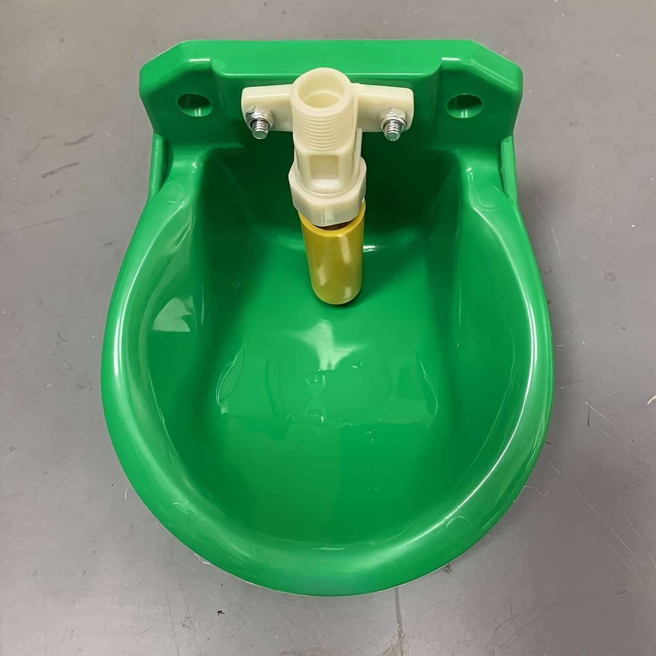 TEMU 1pc Automatic Farm Animal Waterer, Metal Livestock Water Bowl For Cattle, Sheep, Goats, Horses & Dogs - Durable, Freeze-resistant Animal Drinking Device Without Electricity Or Batteries