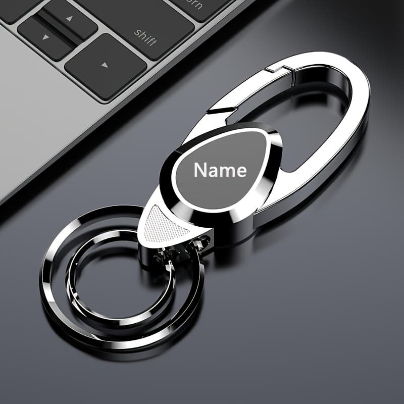 TEMU Customizable Keychain - Personalized Name/text, Durable Material, Suitable For Men And Women, Perfect Gift For Christmas, Carnival Or