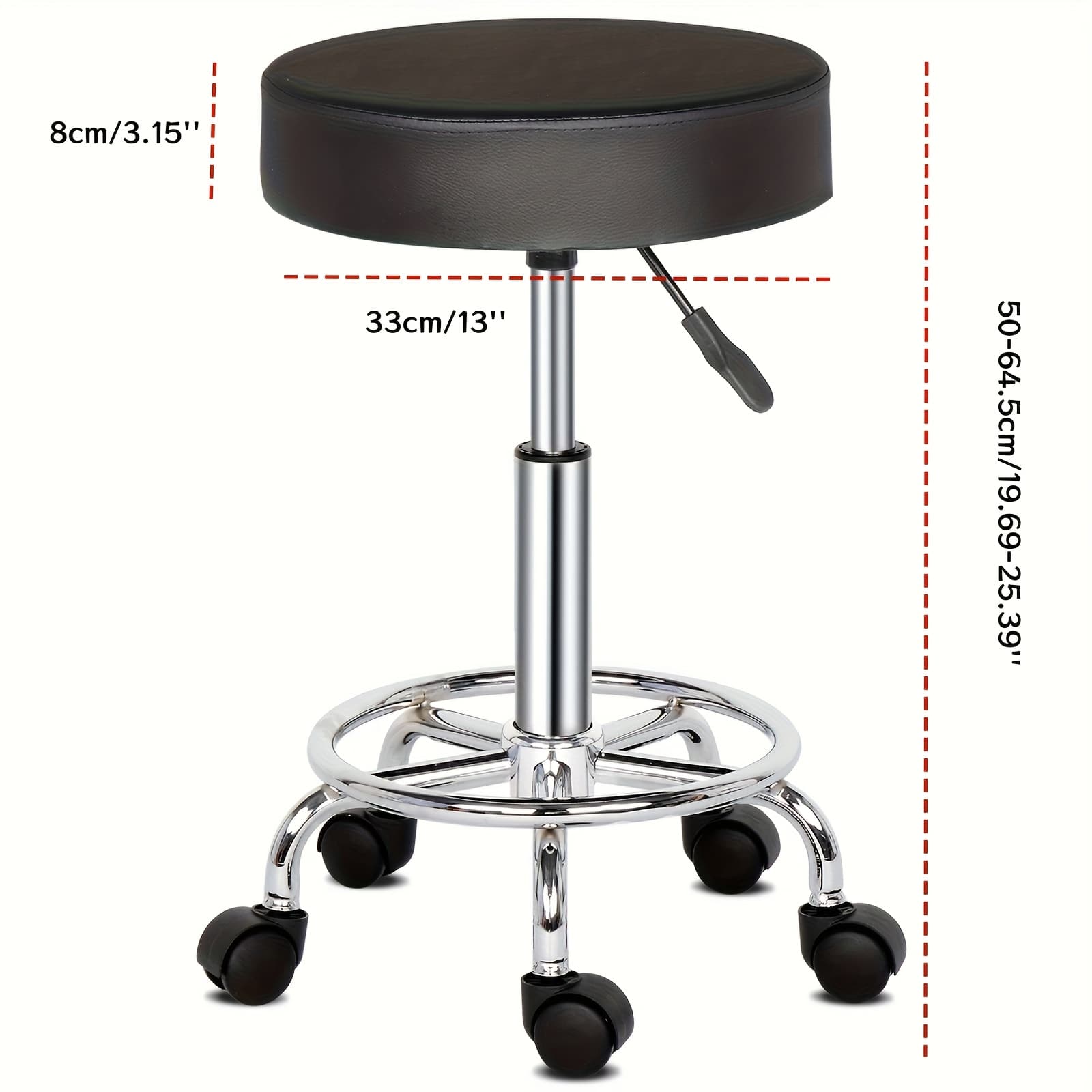 TEMU Round Stool Feet Rotation Bar Stool