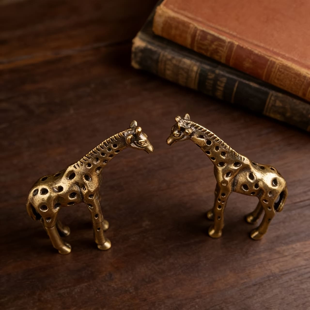 TEMU 2pcs Retro Metal Giraffe Desktop Ornament Insect Decor Office Desk Ornament